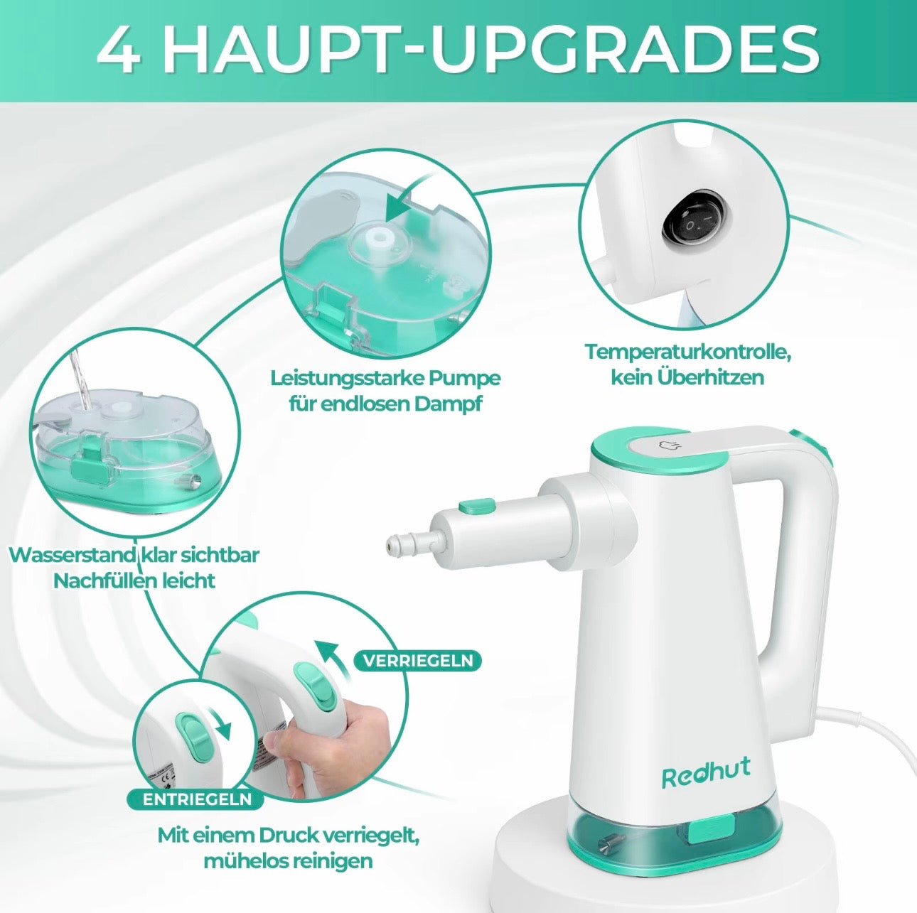 RedHut 16-in-1 Hand-Dampfreiniger