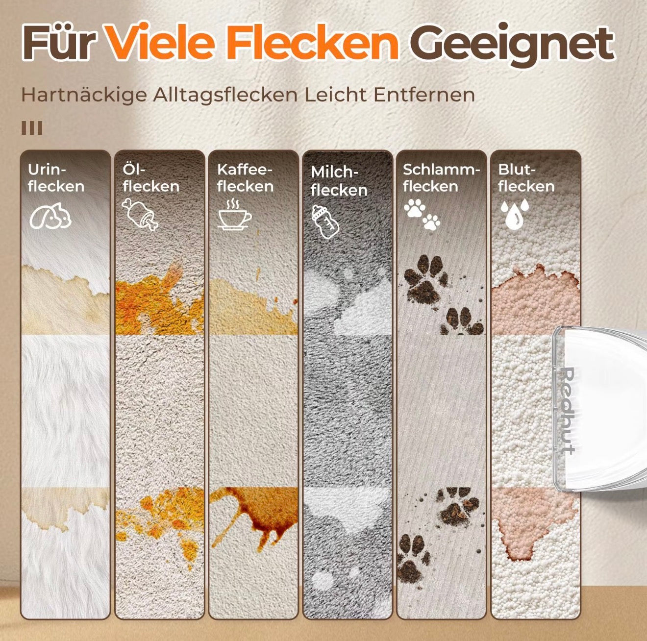 REDHUT Polsterreiniger mit Doppeltank 2300 ml